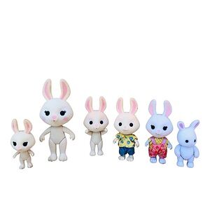 Sunny Days Honey Bee Acres Mcscampers Rabbit Family 6 Figurines Imagination Play